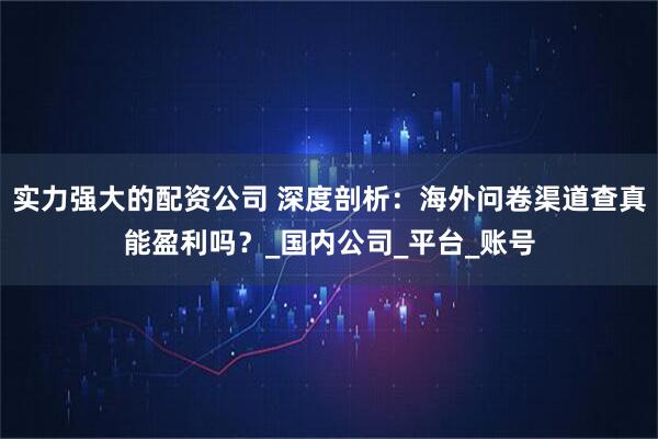 实力强大的配资公司 深度剖析：海外问卷渠道查真能盈利吗？_国内公司_平台_账号